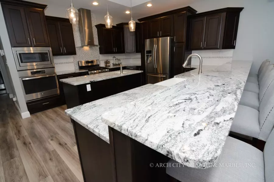 White Granite Kitchen Countertops | Arch City Granite