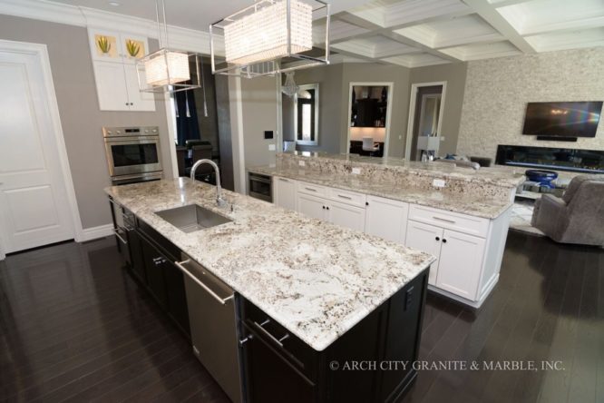 White Granite Kitchen Countertops | Arch City Granite