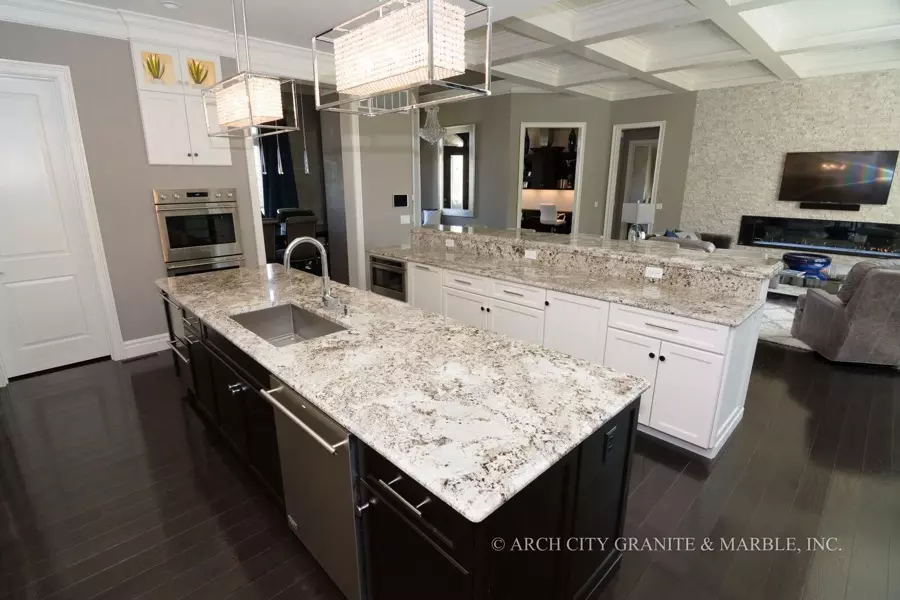White Kitchen Countertops | Arch City Granite
