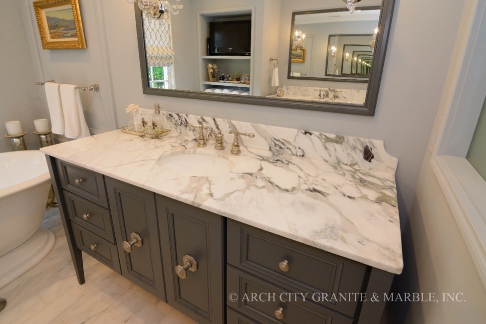 Custom Bathroom Vanity Tops Arch City Granite Marble